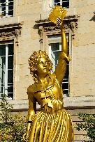 Ten Statues Of Women Honoured At Paris 2024 Opening Ceremony Display At National Assembly - Paris