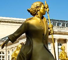 Ten Statues Of Women Honoured At Paris 2024 Opening Ceremony Display At National Assembly - Paris