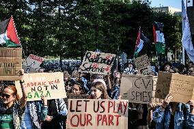 Students Rally For Palestine - Netherlands