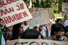 Students Rally For Palestine - Netherlands