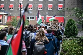 Students Rally For Palestine - Netherlands