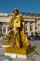 Ten Statues Of Women Honoured At Paris 2024 Opening Ceremony Display At National Assembly - Paris