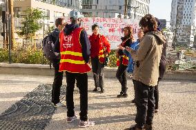 Strike At The SAMU Social - Paris