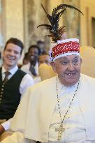 Pope Francis Holds An Audience - Vatican