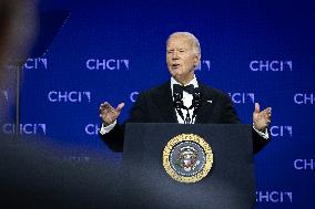 Biden speaks at Congressional Hispanic Caucus’ awards gala