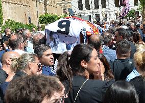 Funeral Of Toto Schillaci In Palermo, Italy