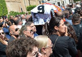 Funeral Of Toto Schillaci In Palermo, Italy