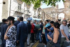 Funeral Of Toto Schillaci In Palermo, Italy