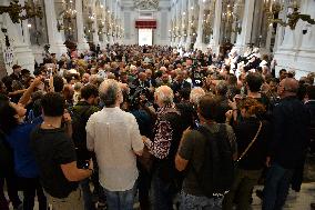 Funeral Of Toto Schillaci In Palermo, Italy