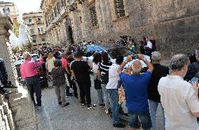 Funeral Of Toto Schillaci In Palermo, Italy