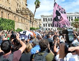 Funeral Of Toto Schillaci In Palermo, Italy