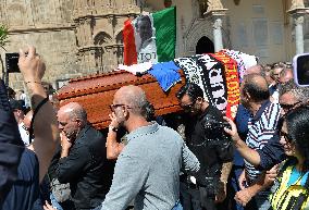 Funeral Of Toto Schillaci In Palermo, Italy