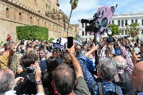 Funeral Of Toto Schillaci In Palermo, Italy