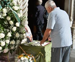 Funeral Of Toto Schillaci In Palermo, Italy