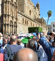 Funeral Of Toto Schillaci In Palermo, Italy