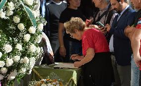 Funeral Of Toto Schillaci In Palermo, Italy