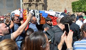 Funeral Of Toto Schillaci In Palermo, Italy