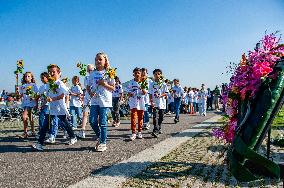 The 80th Commemoration Of The Waal River Crossing Held In Nijmegen.