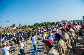 The 80th Commemoration Of The Waal River Crossing Held In Nijmegen.