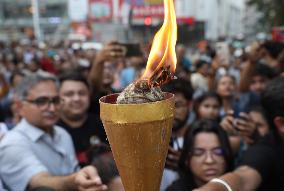 Doctors And Citizens Protest Burning Torch Rally In India