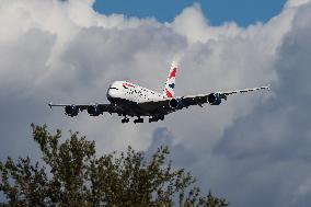 British Airways Airbus A380 Superjumbo Aircraft