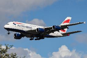 British Airways Airbus A380 Superjumbo Aircraft