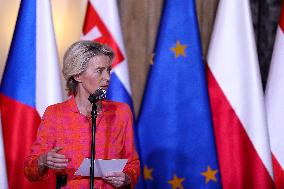 Meeting Of The President Of The European Commission Ursula Von Der Leyen With The Prime Minister Of Poland Donald Tusk In Wrocla