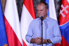 Meeting Of The President Of The European Commission Ursula Von Der Leyen With The Prime Minister Of Poland Donald Tusk In Wrocla