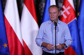 Meeting Of The President Of The European Commission Ursula Von Der Leyen With The Prime Minister Of Poland Donald Tusk In Wrocla