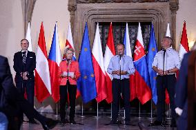 Meeting Of The President Of The European Commission Ursula Von Der Leyen With The Prime Minister Of Poland Donald Tusk In Wrocla