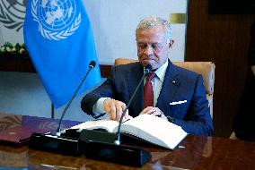 The UN Secretary-General Meets His Majesty King Abdullah II Ibn Al Hussein, Hashemite Kingdom Of Jordan