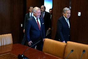 The UN Secretary-General Meets His Majesty King Abdullah II Ibn Al Hussein, Hashemite Kingdom Of Jordan