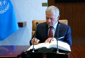 The UN Secretary-General Meets His Majesty King Abdullah II Ibn Al Hussein, Hashemite Kingdom Of Jordan