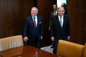 The UN Secretary-General Meets His Majesty King Abdullah II Ibn Al Hussein, Hashemite Kingdom Of Jordan