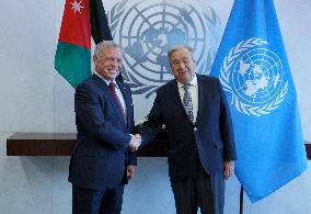 The UN Secretary-General Meets His Majesty King Abdullah II Ibn Al Hussein, Hashemite Kingdom Of Jordan