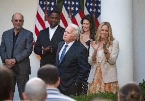 First Lady Dr. Jill Biden hosts event celebrating 25th anniversary of “The West Wing”