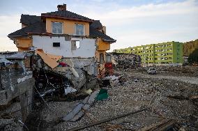 Flood Aftermath In Stronie Slaskie, Southwestern Poland.