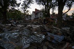 Flood Aftermath In Stronie Slaskie, Southwestern Poland.