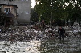 Flood Aftermath In Stronie Slaskie, Southwestern Poland.