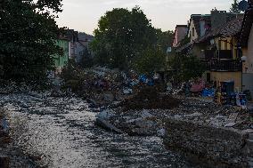 Flood Aftermath In Stronie Slaskie, Southwestern Poland.