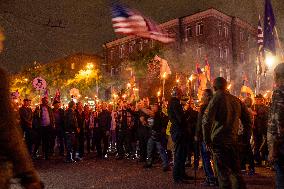 Ceasefire First Anniversary Protest - Yerevan