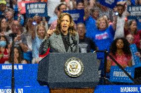 Vice President Harris Campaigns In Wisconsin