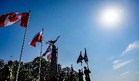 Memorial meeting on the Ginkelse Heide in Ede - Netherlands