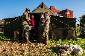 Recreation Of The Waal River Crossing During WWII, In Nijmegen.