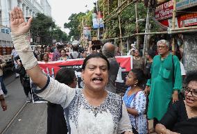 Indian Artist Protest Rally In India, Kolkata