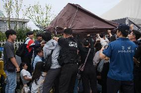 Progressive Union Of Korean University Students Stages Surprise Sit-in Protest