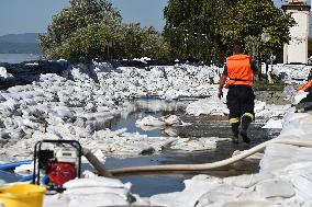 Flooding Of The Danube In Vac, Hungary