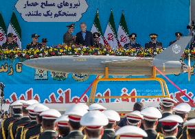 Iranian President Pezeshkian Attends Military Parade