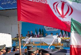 Iranian President Pezeshkian Attends Military Parade