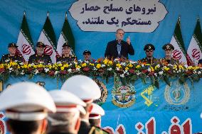 Iranian President Pezeshkian Attends Military Parade